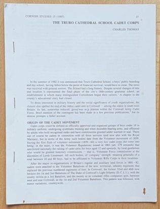 The Truro Cathedral School Cadet Corps