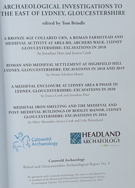 Archaeological Investigations to the East of Lydney, Gloucestershire (Bristol and Gloucestershire Archaeological Report No.9)