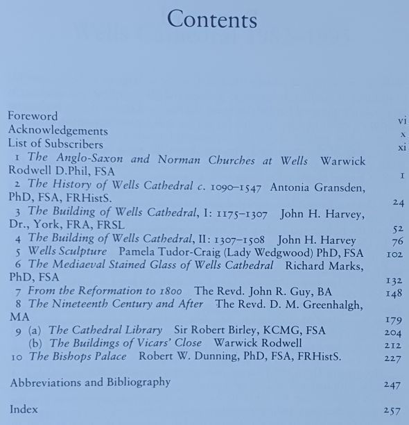 Wells Cathedral : a history