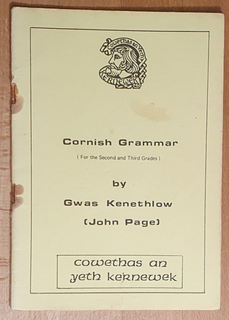 Cornish Grammar (for the Second and Third Grades), and the Verb 'Bos'