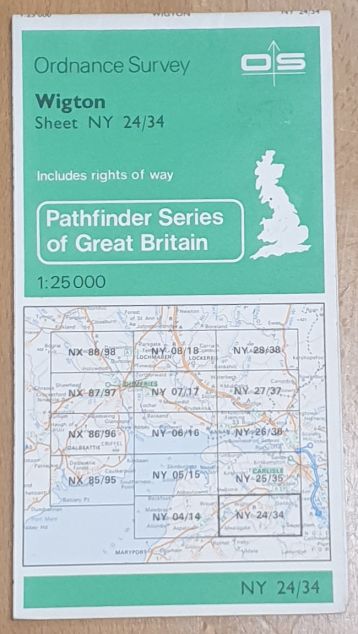 Wigton. 1:25000 Map, Sheet NY 24/34 [Pathfinder 567]