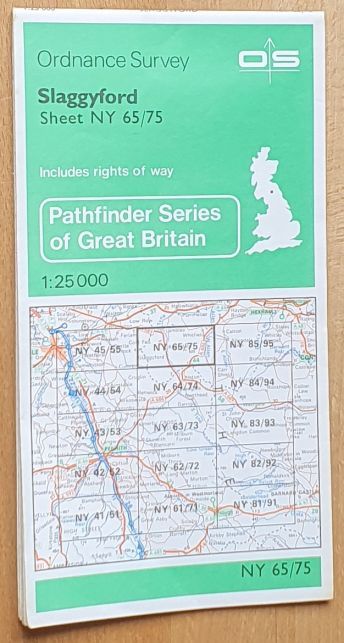 Slaggyford. 1:25000 Map, Sheet NY 65/75 [Pathfinder 559]