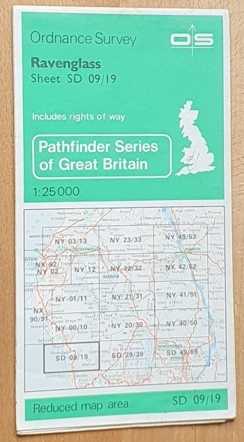 Ravenglass 1:25000 Map, Pathfinder Sheet SD 09/19