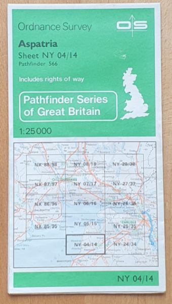 Aspatria 1:25000 Map, Sheet NY 04/14 (Pathfinder 566)
