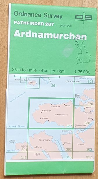 Ardnamurchan 1:25000 Pathfinder Map 287 (NM 46/56) [& part of NM 47/57]