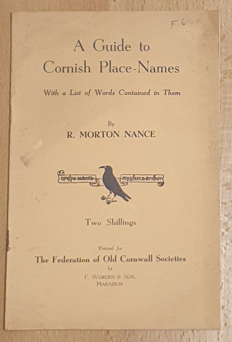 A Guide to Cornish Place-Names with a list of words contained in them