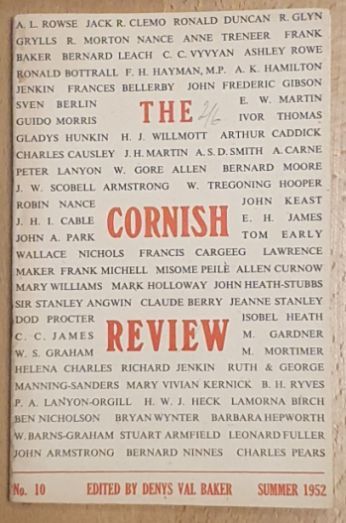 The Cornish Review Number 10, Summer 1952