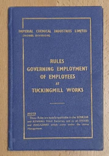Rules Governing Employment of Employees at Tuckingmill Works