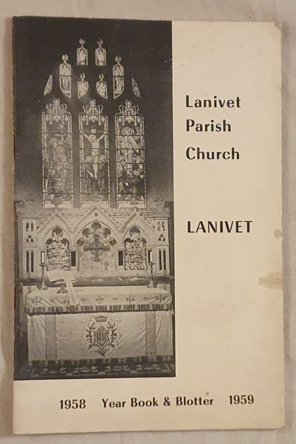 Lanivet Parish Church, Lanivet, 1958 - 1959 Year Book & Blotter