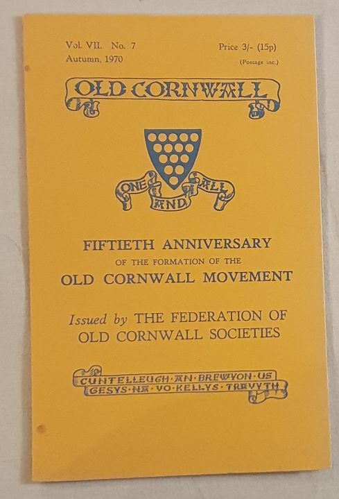 Old Cornwall vol.VII, no.7, Autumn 1970