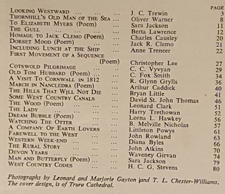 The West Country Magazine, Twenty Four [24], Vol.7 No.3, Spring 1952