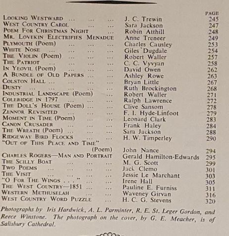 The West Country Magazine, Twenty Three [23], Vol.6 No.4, Winter 1951
