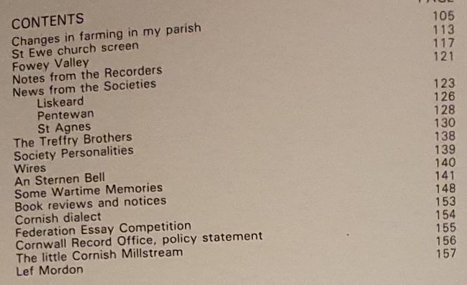 Old Cornwall vol.XI, no.3, Autumn 1992