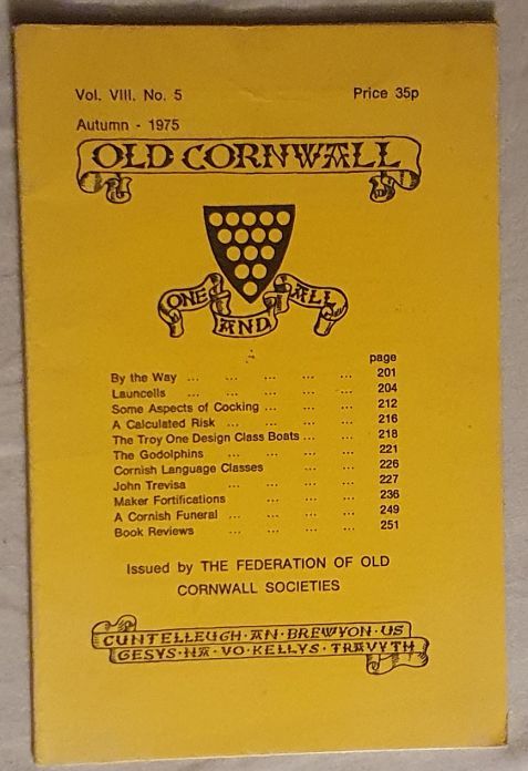 Old Cornwall vol.IX, no.5, Autumn 1981