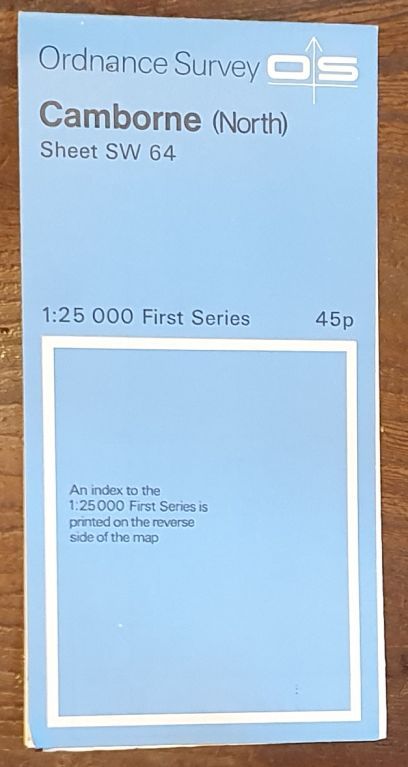 Camborne (North). 1:25000 First Series Map Sheet SW 64