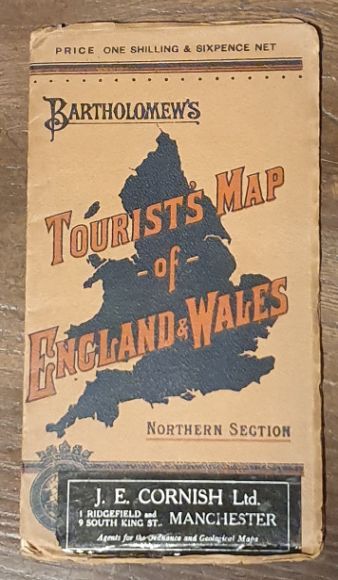 Image for Bartholomew's General Map of England & Wales : Northern Section (cover has Bartholomew's Tourist's Map of England & Wales) Bartholomew's General Map of England & Wales : Northern Section (cover has Bartholomew's Tourist's Map of England & Wales)