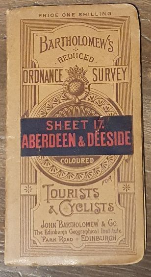 Bartholomew's Reduced Ordnance Survey of Scotland. New Series Sheet 17. Aberdeen & Deeside (Cover title Bartholomew's Reduced Ordnance Survey for Tourists & Cyclists)