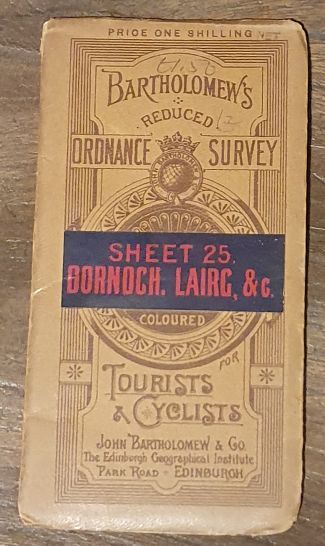 Bartholomew's Reduced Ordnance Survey of Scotland. New Series Sheet 25. Dornoch, Laird, &c (Cover title Bartholomew's Reduced Ordnance Survey for Tourists & Cyclists)