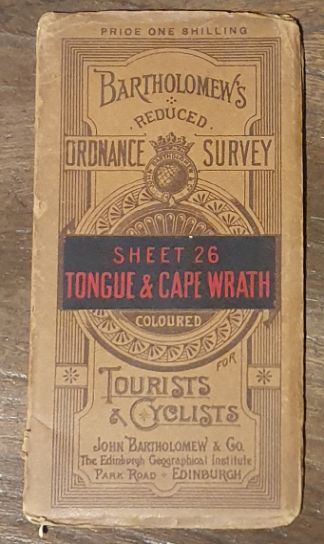 Bartholomew's Reduced Ordnance Survey of Scotland. New Series Sheet 26. Tongue & Cape Wrath (Cover title Bartholomew's Reduced Ordnance Survey for Tourists & Cyclists)
