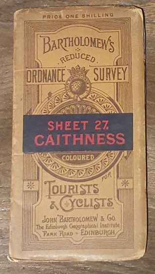 Bartholomew's Reduced Ordnance Survey of Scotland. New Series Sheet 27. Caithness (Cover title Bartholomew's Reduced Ordnance Survey for Tourists & Cyclists)