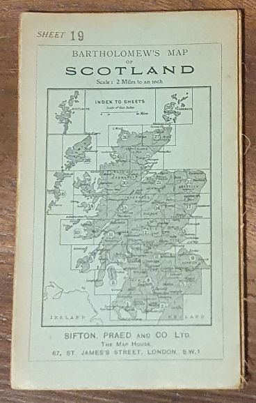 Bartholomew's Revised Half-Inch to Mile Map of Scotland Sheet 19, Isle of Skye (Cover title: Bartholomew's Map of Scotland, Scale: 2 Miles to an inch)