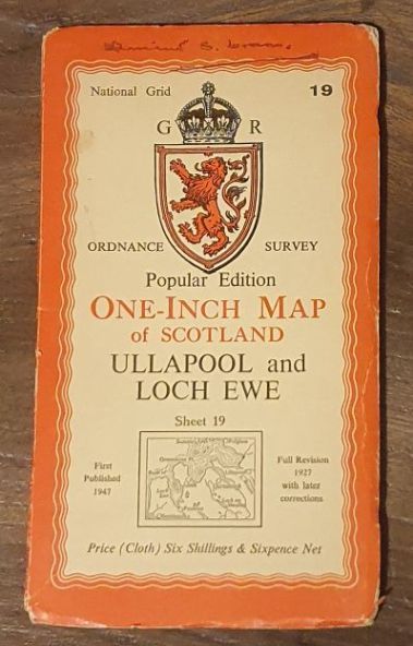 Ullapool and Loch Ewe. Sheet 19. One-Inch Map of Scotland, Popular Edition (with National Grid) (l:63360)