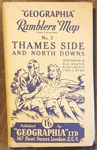 Geographia Ramblers' Map No.3 : Thames side and North Downs