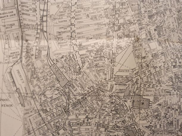 Geographia Large Scale Street Plan of Liverpool