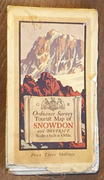 Ordnance Survey Tourist Map of Snowdon and District, Scale One inch to 1 mile [1:63360]