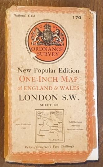 London S.W. Sheet 170. One-Inch Map of England & Wales, New Popular Edition [l:63360]
