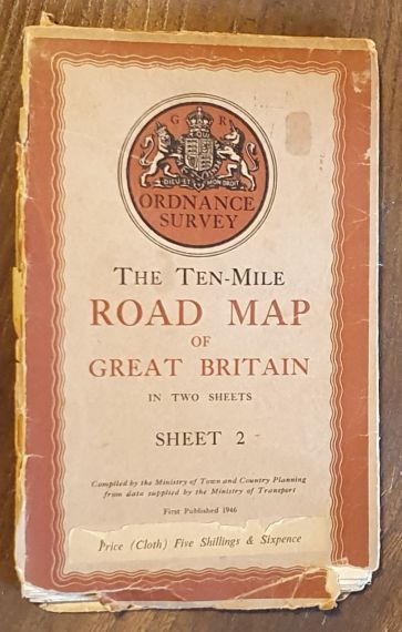 Great Britain Sheet 2. The Ten-Mile Road Map of Great Britain in Two Sheets