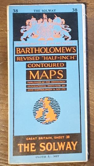 Bartholomew's Revised Half-Inch Map, Great Britain Sheet 38. The Solway (Cover title: Bartholomew's Revised 'Half-inch' Contoured Maps)