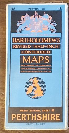 Bartholomew's Revised Half-Inch Map, Great Britain Sheet 48. Perthshire (Cover title: Bartholomew's Revised 'Half-inch' Contoured Maps)