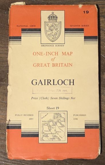 Gairloch. Sheet 19 One-inch Map of Great Britain. 1:63360 Seventh Series