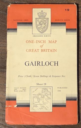 Gairloch. Sheet 19 One-inch Map of Great Britain. 1:63360 Seventh Series