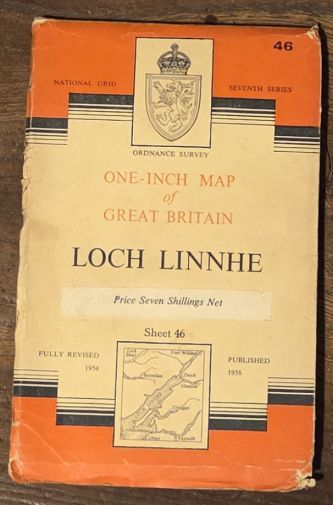 Loch Linnhe. Sheet 46 One-inch Map of Great Britain. 1:63360 Seventh Series