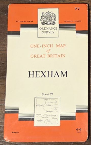Hexham. Sheet 77 One-inch Map of Great Britain. 1:63360 Seventh Series