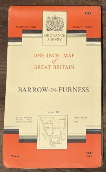 Barrow-in-Furness. Sheet 88 One-inch Map of Great Britain. 1:63360 Seventh Series