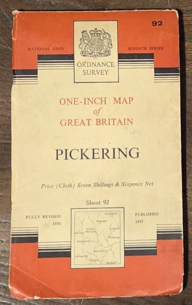 Pickering. Sheet 92 One-inch Map of Great Britain. 1:63360 Seventh Series