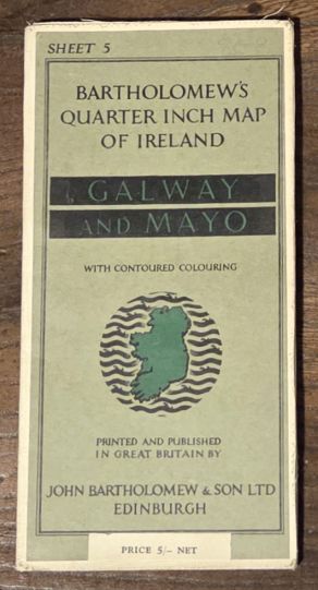 Bartholomew's Revised Quarter-inch Map, Ireland (New Series), Sheet 5. Galway-Mayo (Cover title: Bartholomew's Quarter Inch Map of Ireland)