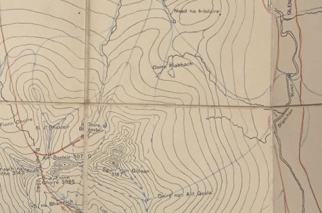 S M C Map of the Coolin, Skye, Scale 3 Inches to 1 Mile [SMC]