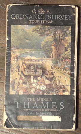 The Middle Thames. Ordnance Survey of England Tourist Map, One inch to one mile (1:63360)