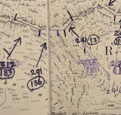 Argyll and Bute Six-inch to the mile map Sheet C NE Ben Cruachan