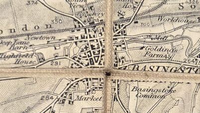 Basingstoke, Sheet 284, One-inch to the mile Revised New Series (with hills)