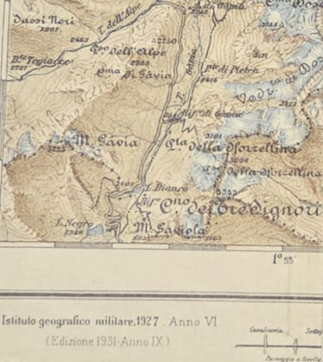 Monte Cevedale. 1:100,000 Map Fo.9
