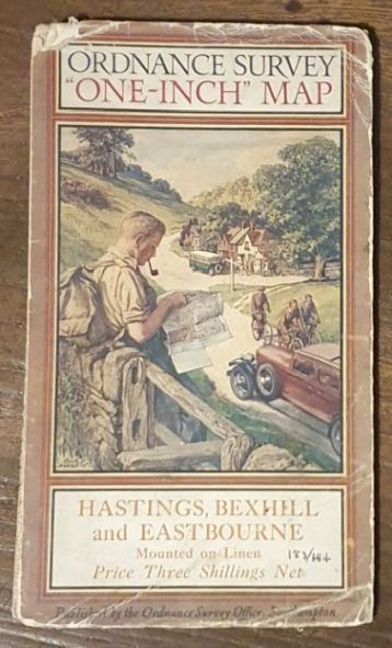Hastings, Bexhill and Eastbourne. Ordnance Survey of England and Wales Special Popular Edition One-inch Map (1:16630)