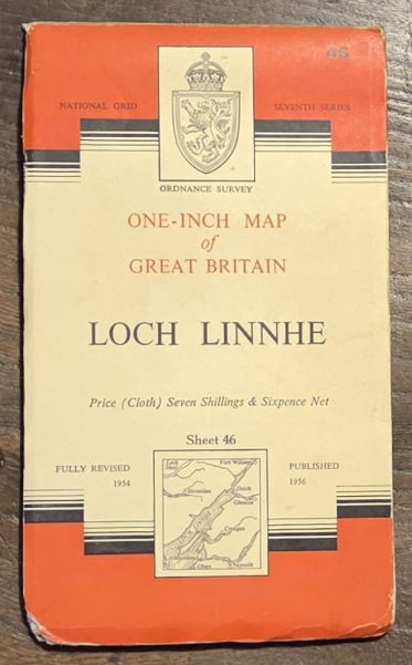 Loch Linnhe. Sheet 46 One-inch Map of Great Britain. 1:63360 Seventh Series