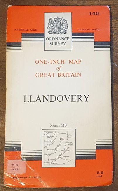 Llandovery. Sheet 140 One-inch Map of Great Britain. 1:63360 Seventh Series