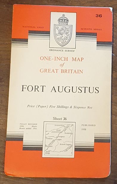 Fort Augustus. Sheet 36 One-inch Map of Great Britain. 1:63360 Seventh Series