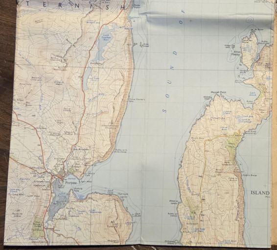 Portree. Sheet 25 One-inch Map of Great Britain. 1:63360 Seventh Series